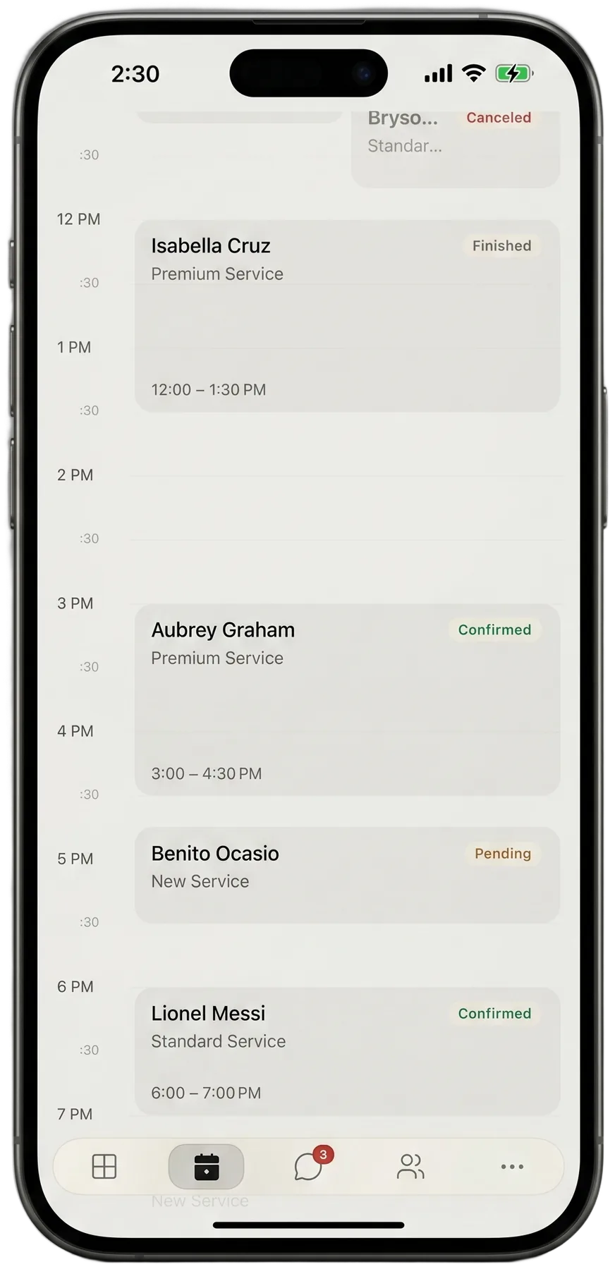 Marlo appointment calendar
